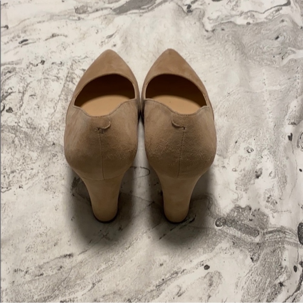 Franco Sarto Tan Suede Block Heels - Picture 4 of 12
